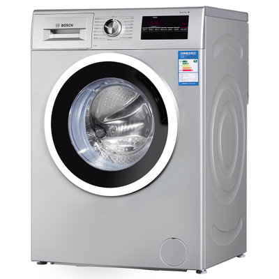 博世(Bosch) WAN242680W 8公斤 变频滚筒洗衣机(银色) 静音降噪 环保节能