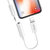 ESCASE 苹果iphoneX/7/8plus耳机转接头lightning转换器二合一 iPhone7/plus耳机转接加长线听歌 Ei9 白色第6张高清大图