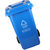 敏胤 MYL-7240 可回收垃圾 新国标 240L 挂车带轮 分类垃圾桶 (计价单位：个) 蓝色第2张高清大图