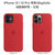 Apple iPhone 12 / 12 Pro 专用原装Magsafe硅胶手机壳 保护壳 - 红色第5张高清大图