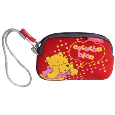 迪士尼（Disney）SM210086R1数码包（红色）（可以当相机包、手机包、MP3/MP4便携包、零钱袋等多用途使用！材料耐磨、防泼水、防尘易擦洗！)