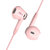 漫步者（EDIFIER）HECATE GM180平头塞半入耳式立体声手机音乐游戏耳机 带麦带线控 3.5mm有线入耳式 粉色第4张高清大图
