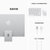 Apple iMac 24英寸 4.5K屏 新款八核M1芯片(8核图形处理器) 8G 512G SSD 一体机 银色 MGPD3CH/A第6张高清大图