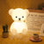泰迪珍藏无辜熊系列暖心灯插电款35cm白第4张高清大图
