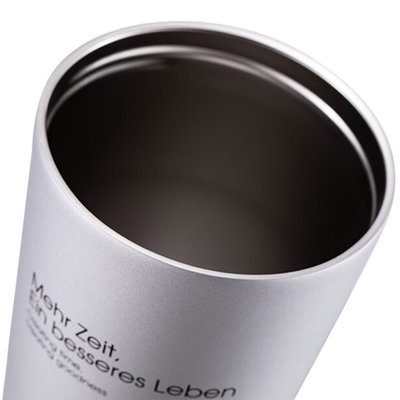欧德罗爱玛系列带盖多用双层真空杯（银色）T1070276