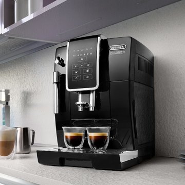 德龙(Delonghi) ECAM350.15.B 自动奶泡 豆粉两用 咖啡机 可拆卸滴水盘 黑