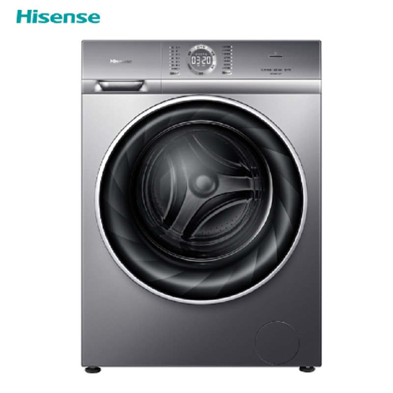 海信hisensehd100df14dt十公斤滚筒洗衣机星泽银