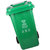 敏胤 MYL-7240 厨余垃圾 新国标 240L 挂车带轮 分类垃圾桶 (计价单位：个) 绿色（对公）第2张高清大图