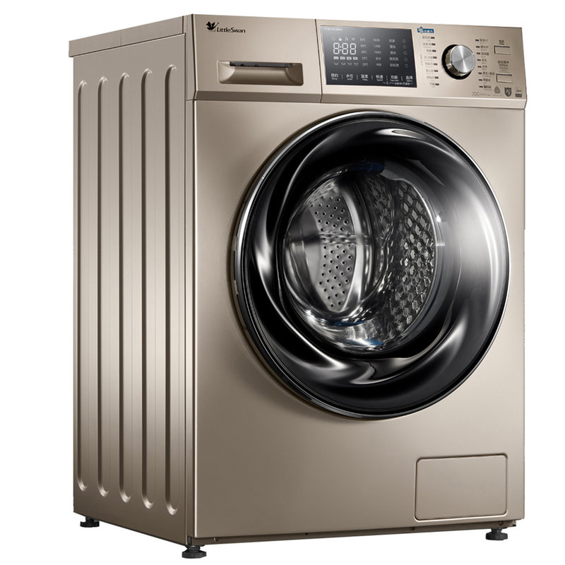 小天鹅littleswantg1001616mdg10公斤滚筒洗衣机水魔方系统摩卡金