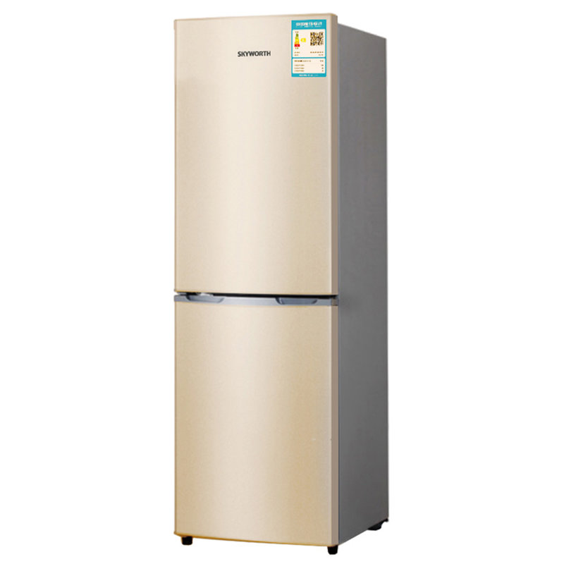 创维skyworthbcd160160升双门冰箱金