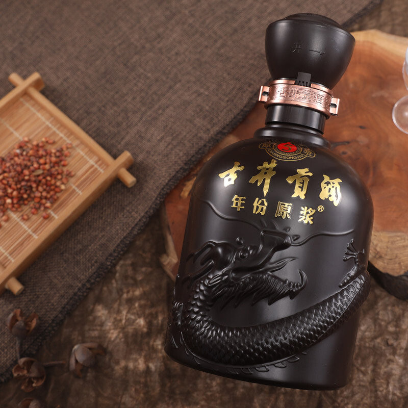 国美自营古井贡50度年份原浆5年浓香型白酒500ml