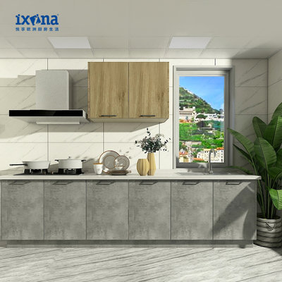 Ixina橱柜整体橱柜定制整体厨房美式田园风格厨房柜子石英石台面橱柜 预付金