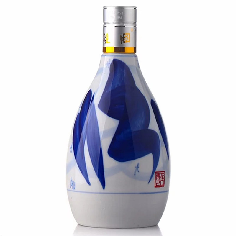 国美自营汾酒53度青花20升级版清香型白酒500ml