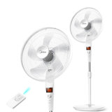 美的(Midea) FS40-17JRW 5叶 落地扇 电风扇 12小时预约定时 白