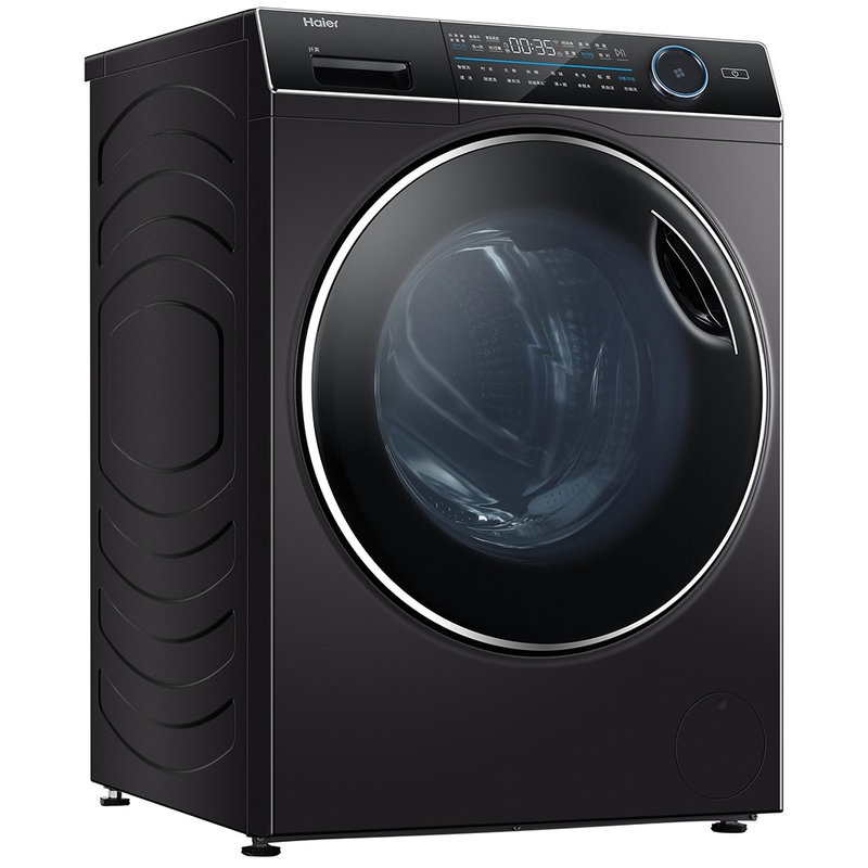 海尔haier9公斤滚筒洗衣机直驱洗烘紫外除菌xqg90hb14176lu1玉墨银