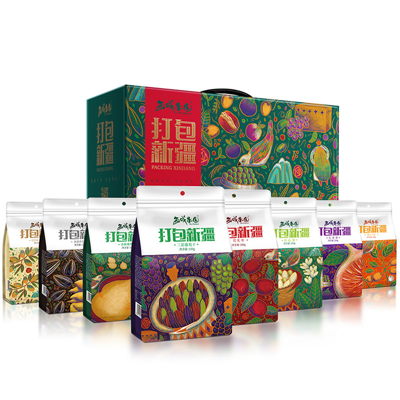 西域果园打包新疆干果礼盒装1580g