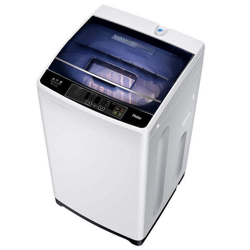 海尔haierxqb70m12699t7公斤波轮洗衣机漂甩二合一浸泡洗桶干燥月光灰