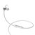 漫步者（EDIFIER）W280BT 磁吸入耳式 运动蓝牙线控耳机 白色第3张高清大图