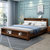 YMSC实木床1.8米床+2床头柜丨原木色第4张高清大图