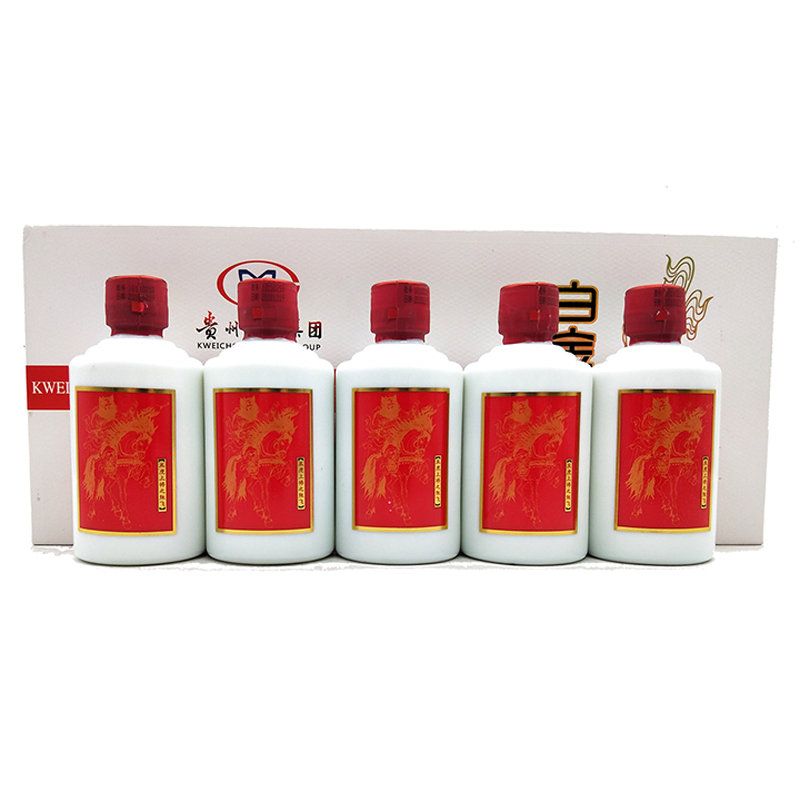 国美自营茅台集团53度白金老酱酒五虎上将100ml5