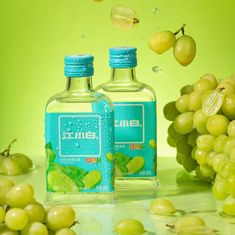 国美自营江小白15度白葡萄味高梁酒168ml