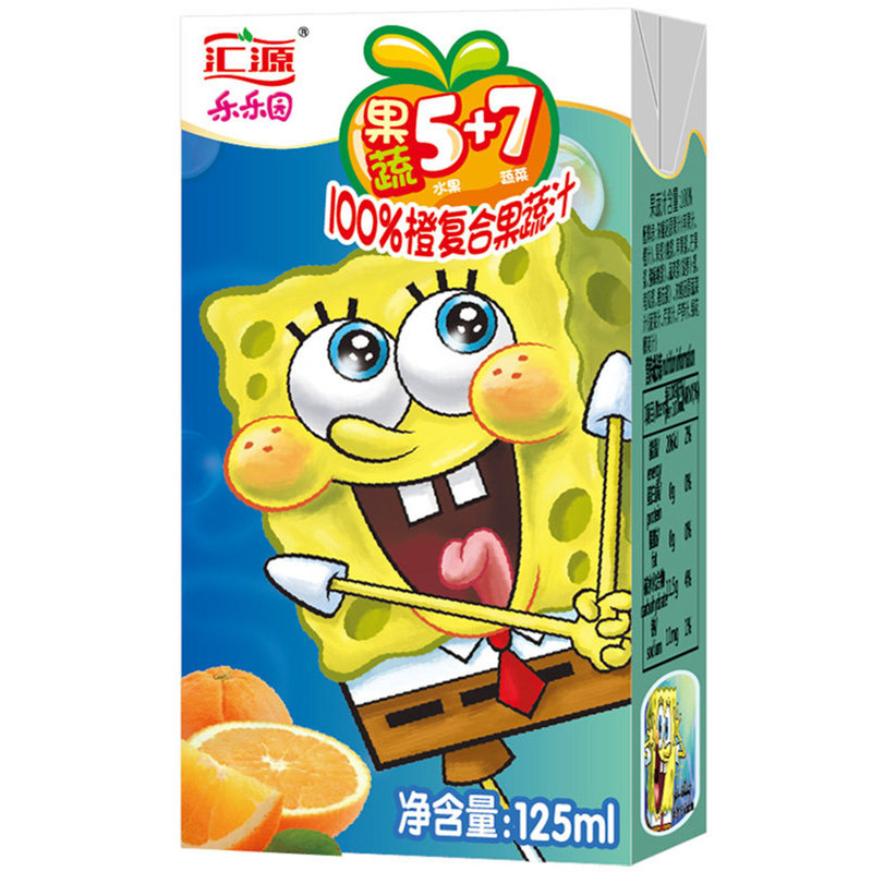 国美自营汇源100儿童果蔬汁橙汁125ml36盒