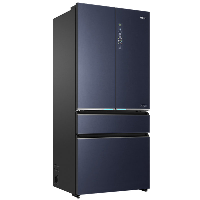 海尔冰箱bcd-606wghfd24btu1(ex)晶釉蓝斯卡帛