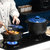萌可陶瓷煲水立方4.8L煲汤炖肉明火用耐高温大容量砂锅蓝色盖WGP-206E第2张高清大图
