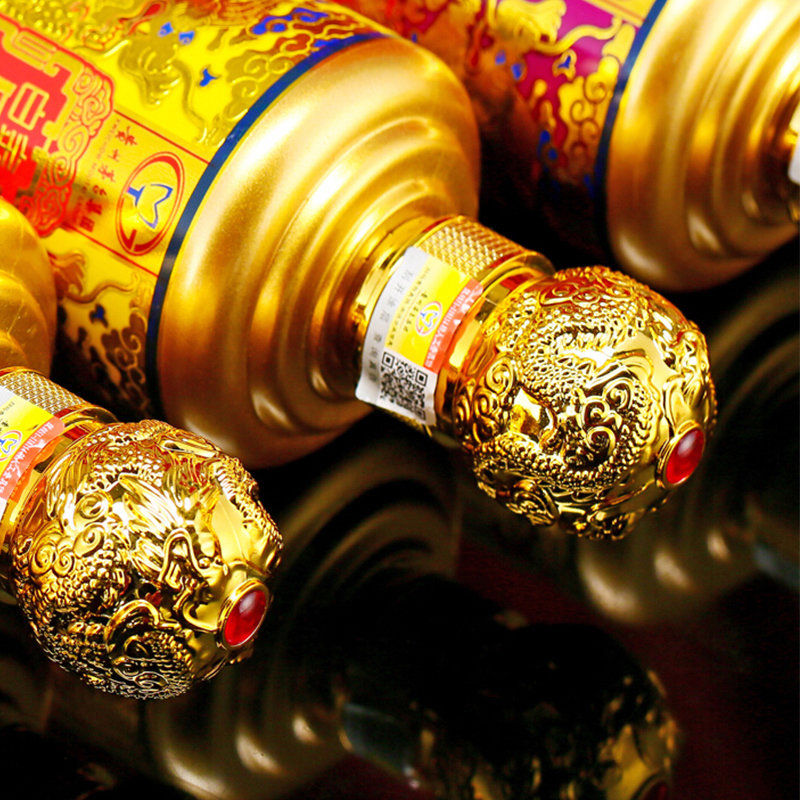 国美自营茅台52度白金原浆酒v90浓酱兼香型500ml4