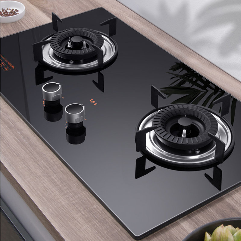 优盟umjzyzj001v钢化玻璃燃气灶台嵌两用
