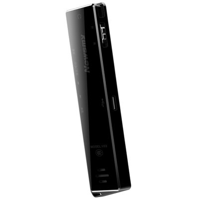 纽曼（Newsmy）录音笔 V03 8G 专业普及微型高清降噪 学习/会议采访取证适用 MP3播放器 哑黑