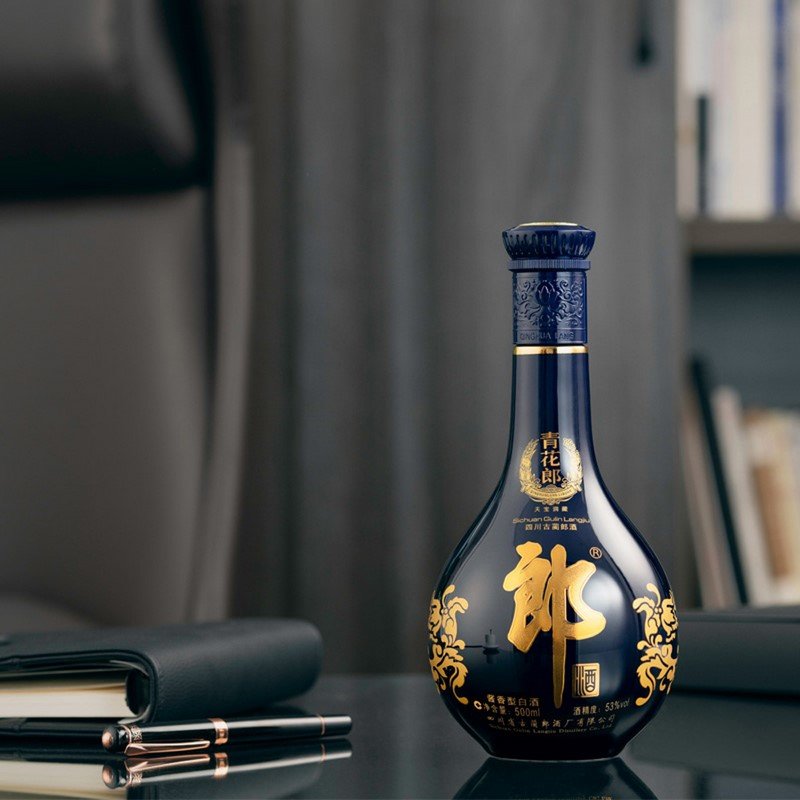 国美自营郎酒53度青花郎酱香型白酒500ml