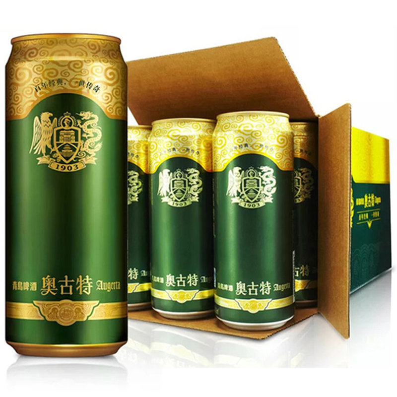 青岛啤酒奥古特12度啤酒500ml18整箱装