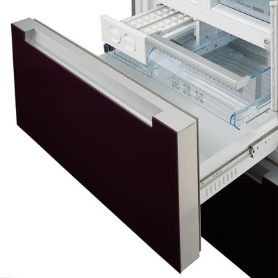 博世(Bosch) KMF40S50TI 454升变频混冷无霜 多门冰箱(黑加仑紫色) 三循环制冷 维他零度保鲜