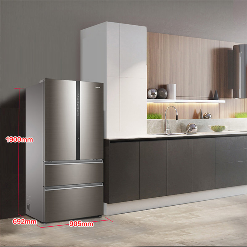 嵌入式270度弧面三秒渐亮面光源双重杀菌多门冰箱bcd-633wdcsu1伦布朗