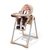 贝能儿童餐椅h580(xb-x) 浅棕 多功能可折第5张高清大图