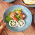 萌可陶瓷餐具日式釉下彩菜盘子圆盘8英寸饭盘4只套装家用第3张高清大图