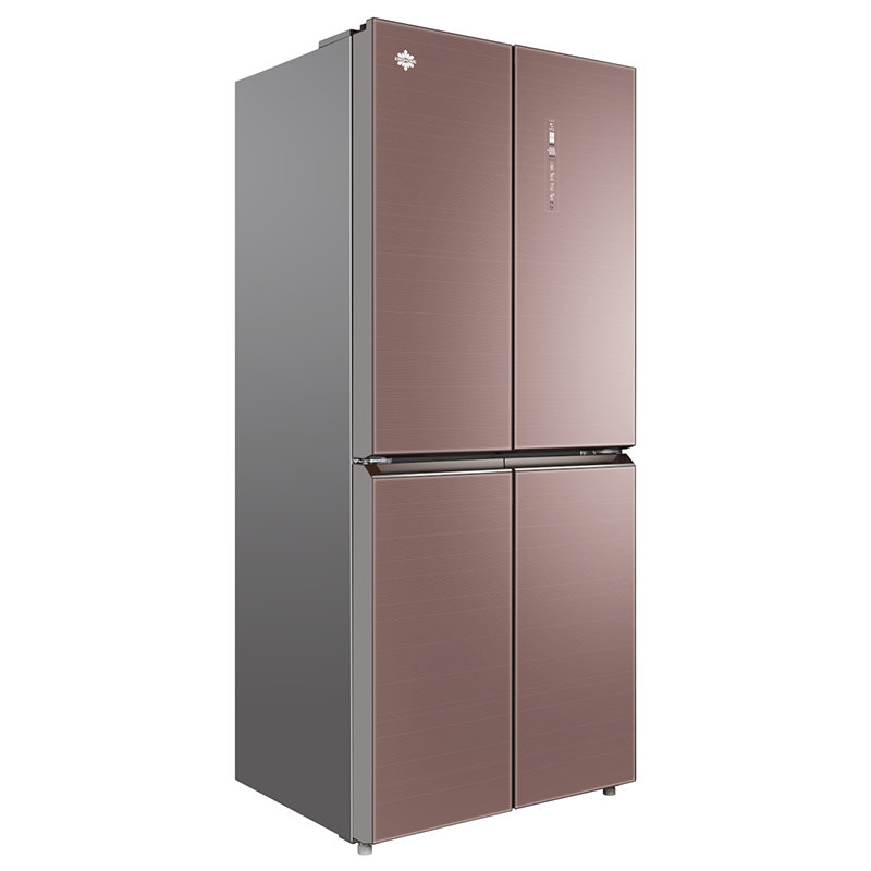 晶弘冰箱421升十字对开门冰箱风冷无霜变频节能纤薄嵌入魔法冰箱bcd