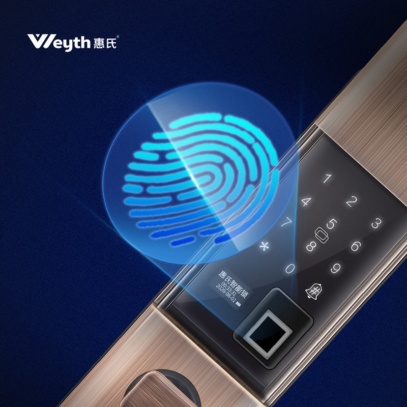 惠氏智能门锁sm2红古铜不含安装费