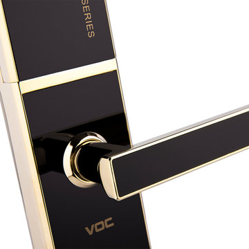 VOC指纹锁经典大气V79黑金家用电子锁智能锁防盗门锁
