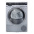 西门子（SIEMENS）9公斤干衣机烘干机 家居互联 智能自清洁 银色 WT47U6H80W 银第3张高清大图