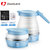 卓朗 迷你可折叠旅行便携式烧水壶电热水壶便携水杯小容量养生茶具 F-022ES蓝色第5张高清大图
