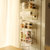 SKYTI免安装壁挂式冰箱侧置物架免打孔吸磁置物架厨房多层储物架白色单层双挂杆第6张高清大图
