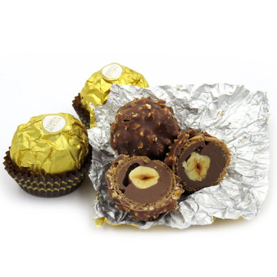 【真快乐自营】意大利进口 费列罗(FERRERO)榛果巧克力T8粒100g  婚庆喜糖  情人节巧克力
