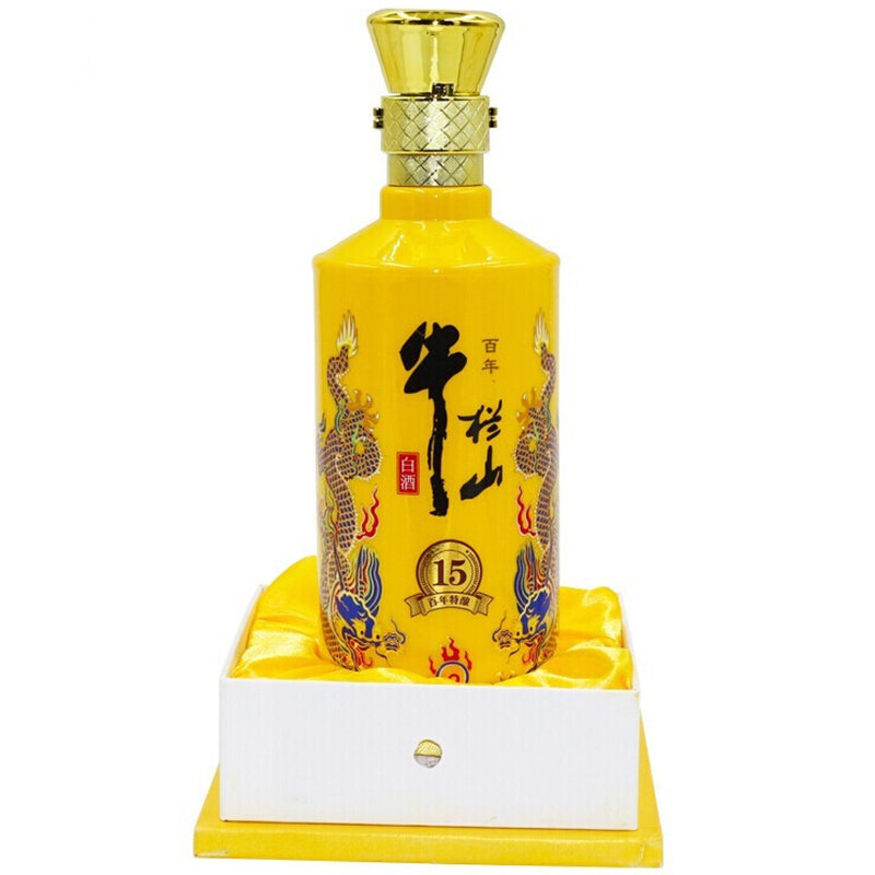 国美自营牛栏山42度百年特酿15年浓香型白酒500ml16