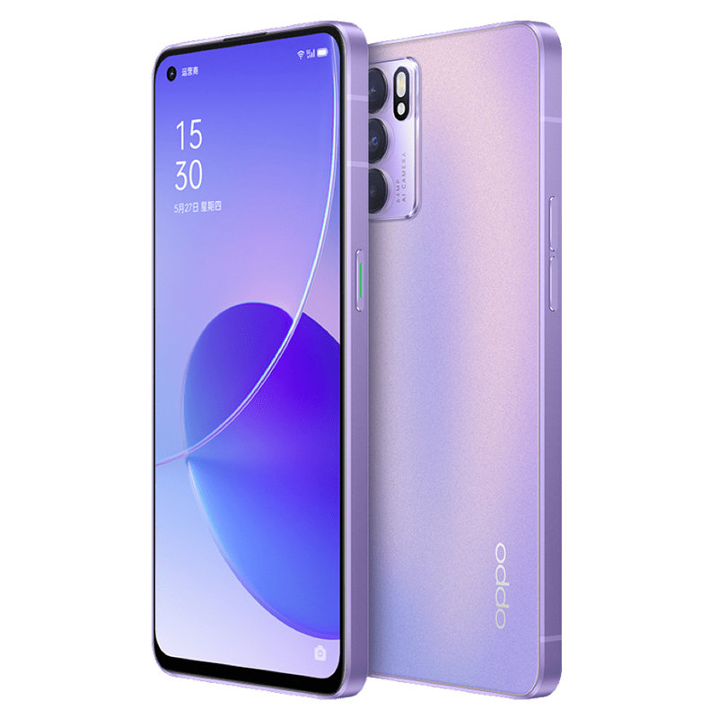 oppo手机reno6全网通8gb128gb星黛紫