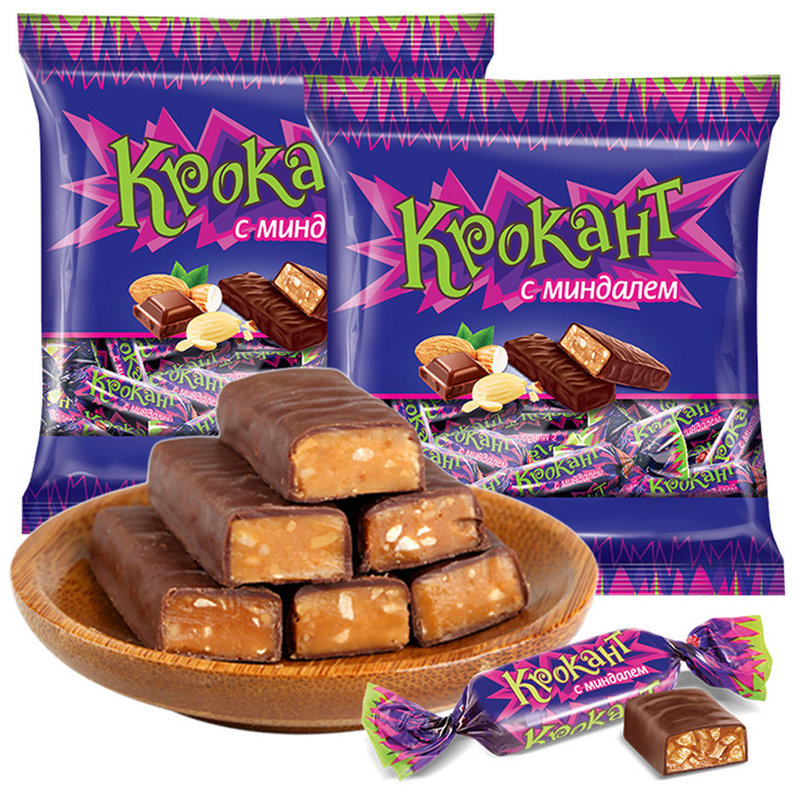 kdv紫皮糖500g2巧克力夹心