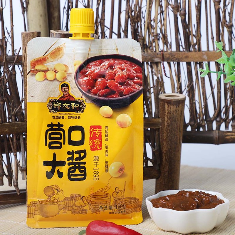 郑友和营口大酱450g*5 鲜咸适口 酱香浓郁【图片 价格 品牌 报价】-真