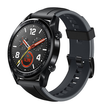 HUAWEI WATCH GT运动版 黑色 华为手表 (两周续航+户外运动手表+实时心率+高清彩屏+睡眠/压力监测+NFC支付)