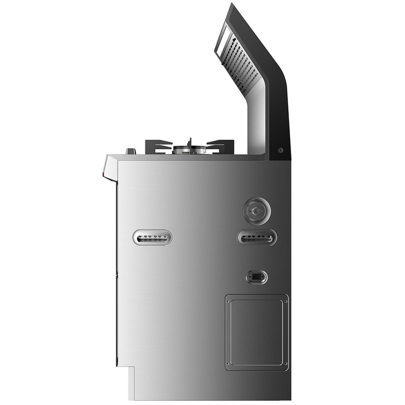 火星人jjztq3bx家用钢化玻璃台面消毒侧吸下排烟集成灶